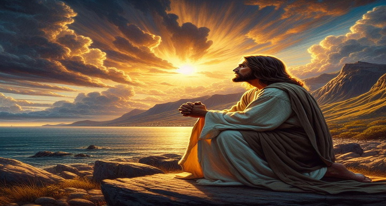 With the praying Christ