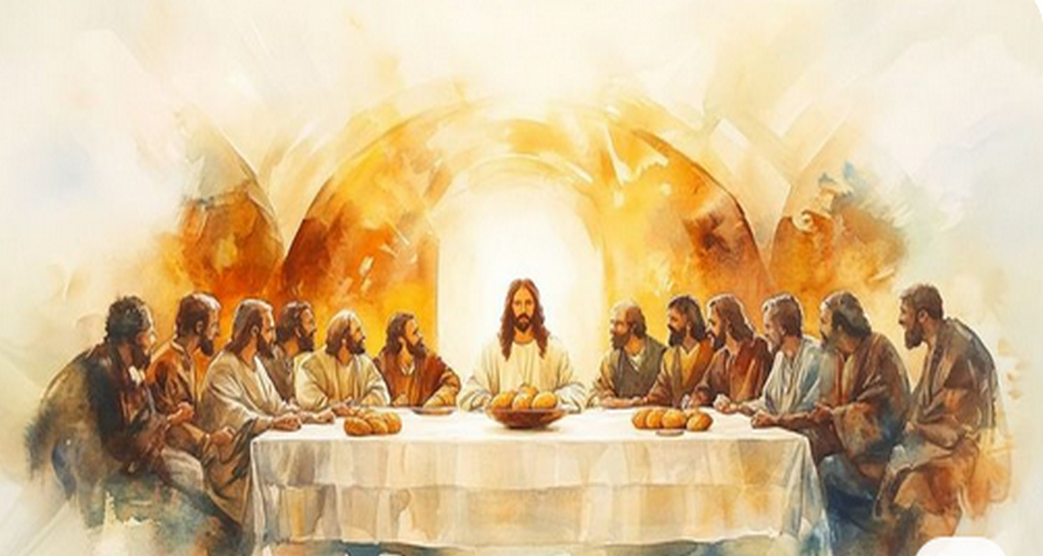 “我不再喝这葡萄酒，直到我在神的国里喝新的那一天”（马可福音14：22-25）.