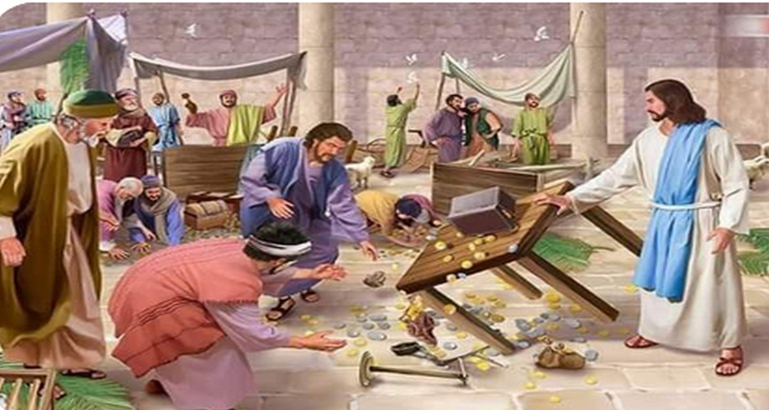 “And Jesus entered the temple of God and cast out all those who were buying and selling in the temple.” (Matthew 21:12)
