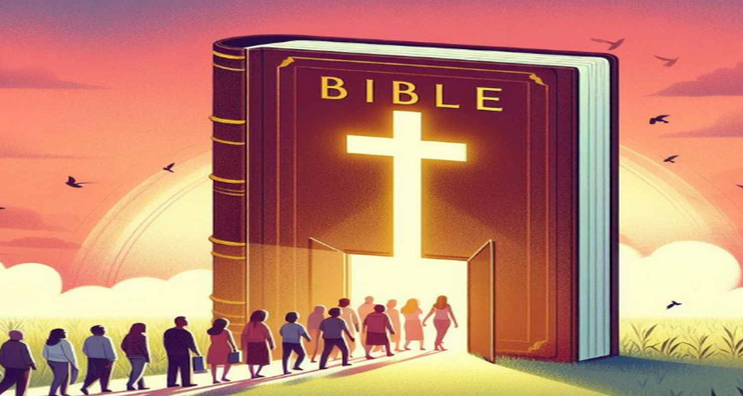 " Je suis la porte. Si quelqu'un entre par moi, il sera sauvé ; il entrera et sortira, et trouvera des pâturages." (Jean 10:9)